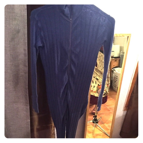 Blue French onesie pajamas size small - Picture 1 of 4